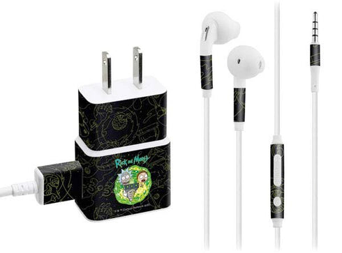 Adult Swim Rick and Morty Portal Travel Phone Charger Skin